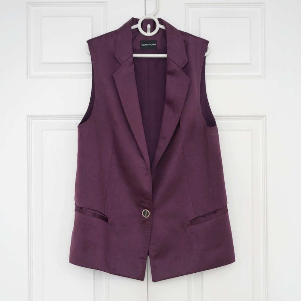 Sleeveless Duster with Pockets main image 1